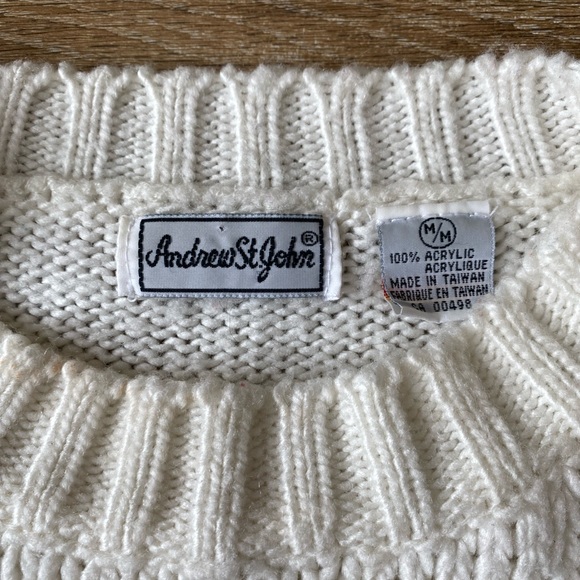 Vintage Floral Andrew St John Knit Sweater - Picture 3 of 4